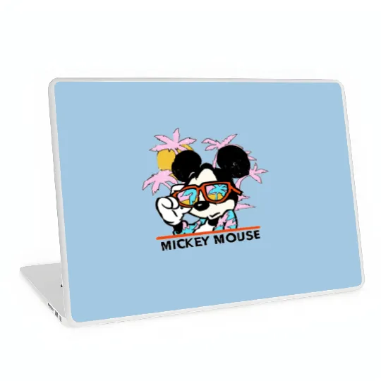 Mickey Mouse Tropical Portrait Laptop Skins, Mickey And Friends Laptop Skins, Disney Laptop Skins