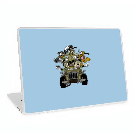 Mickey & Friends Animal Kingdom Safari Jeep Laptop Skins, Disney Laptop Skins