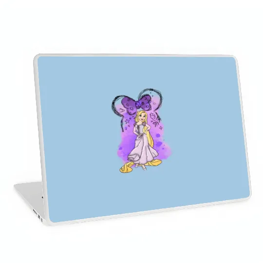 Rapunzel Laptop Skins, Tangled Laptop Skins, Disney Princess Laptop Skins, Disney Birthday Girl Laptop Skins