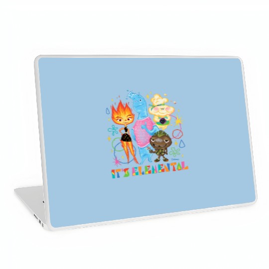 Disney Pixar It's Elemental Laptop Skins, Elemental Ember And Wade Laptop Skins