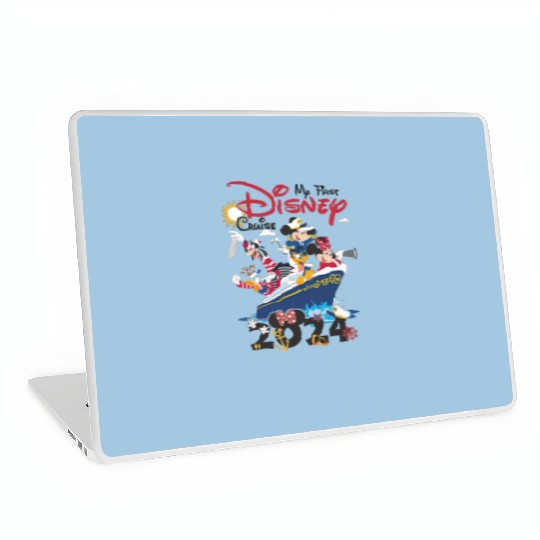 My First Disney Cruise 2024 Laptop Skins, Captain Mickey Mouse And Friends Laptop Skins