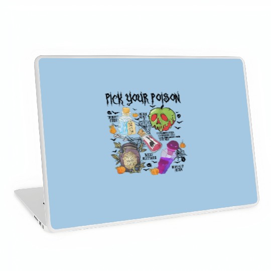 Vintage Pick Your Poison Disney Halloween Laptop Skins