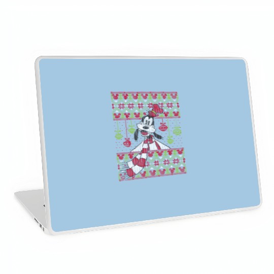 Funny Goofy Ugly Christmas Sweater, Disney Christmas Ugly Laptop Skins