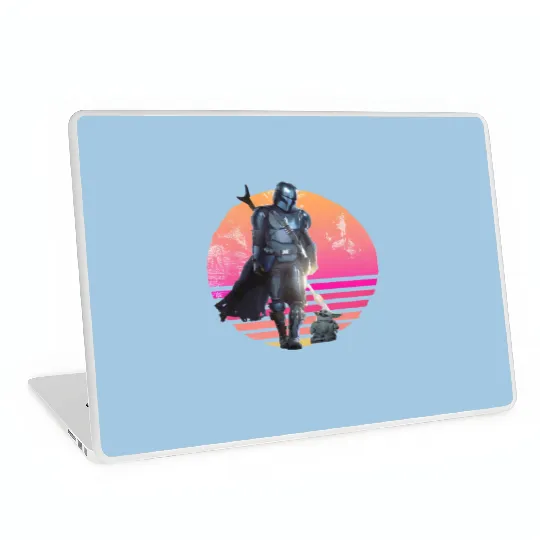 Disney Mandalorian Laptop Skins, Mandalorian Grogu Laptop Skins