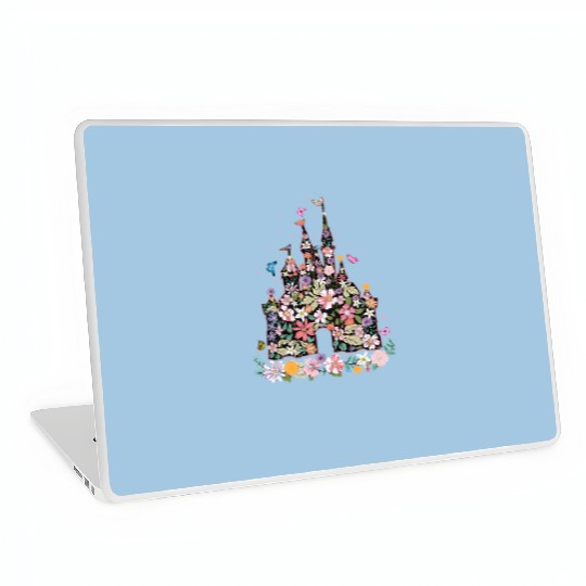 Floral Castle Laptop Skins, Family Vacation Laptop Skins, Disneyland Laptop Skins