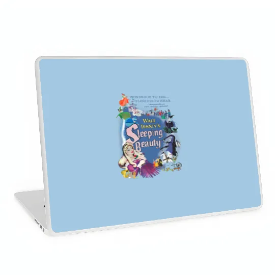 Retro Disney Sleeping Beauty Laptop Skins, Aurora and Prince Philip Laptop Skins