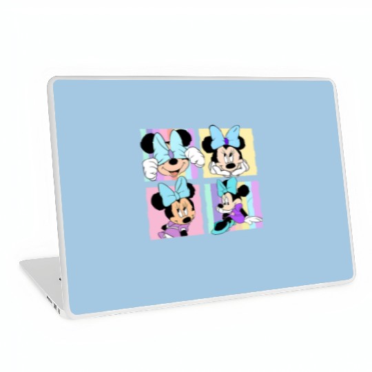 Retro Minnie Mouse Portrait Laptop Skins, Vintage Disney Laptop Skins