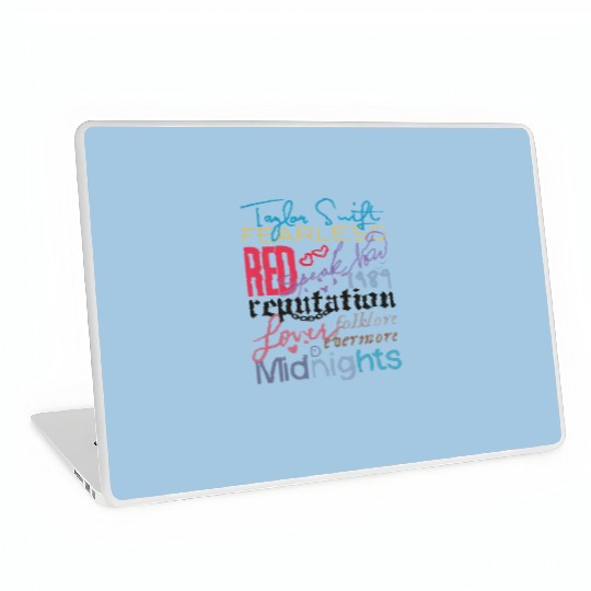 Discover Vintage Taylor The Eras Tour 2023 Laptop Skins, Taylor Album Logo 2023 Laptop Skins