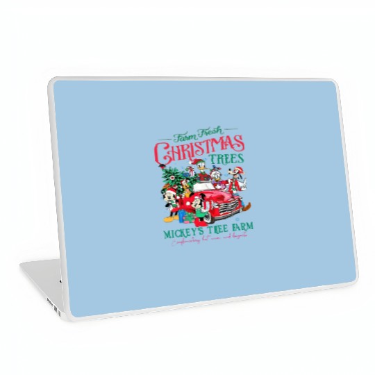 Mickey's Tree Farm Laptop Skins, Disney Farm Fresh Laptop Skins, Disney Christmas Laptop Skins