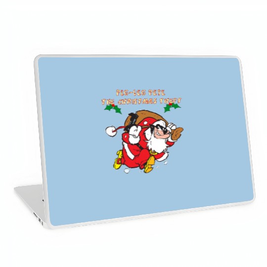 Peg-Leg Pete The Christmas Theft Laptop Skins, Disney Christmas Laptop Skins, Disney Christmas Party, Disneyland Holiday Family Vacation Gift