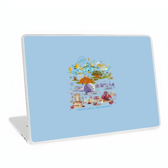 Vintage Disney Epcot 1982 Laptop Skins, Disney Epcot Laptop Skins, Vintage Disney Laptop Skins