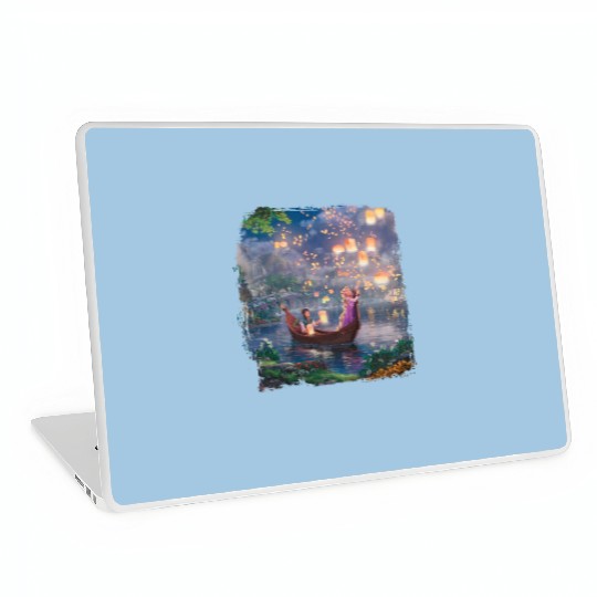 Vintage Disney Tangled Rapunzel Floral  Color Laptop Skins
