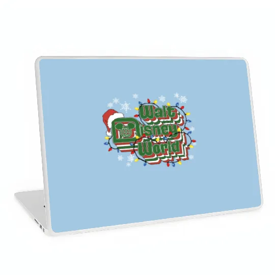 Discover Walt Disney World Christmas Holiday 2023 Red Adult Laptop Skins