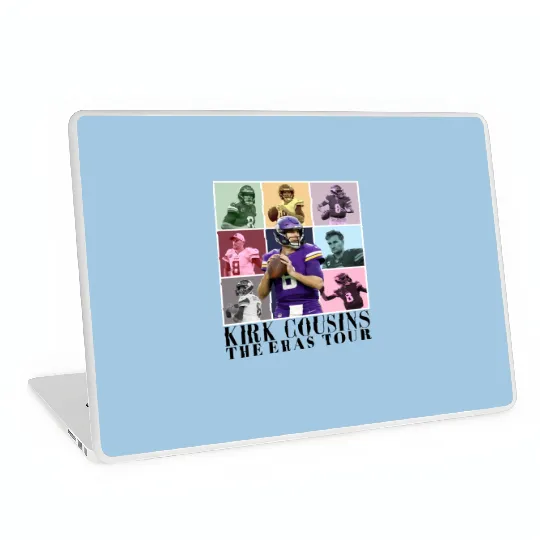 Discover Kirk Cousins The Eras Tour Laptop Skins, Vikings Kirk Cousins Laptop Skins