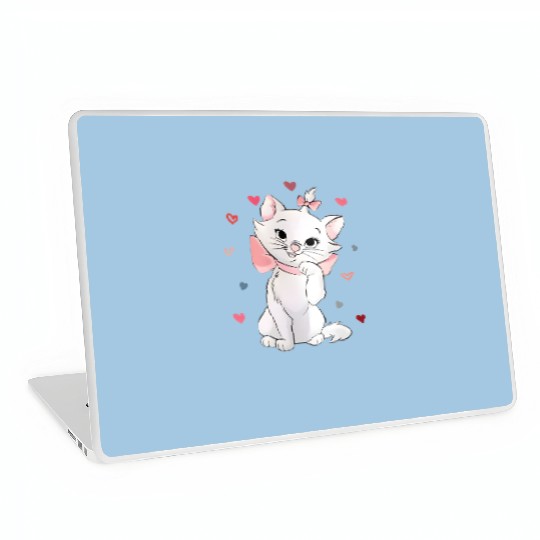 Disney Marie Cat Heart Laptop Skins, Disney The Aristocats Laptop Skins