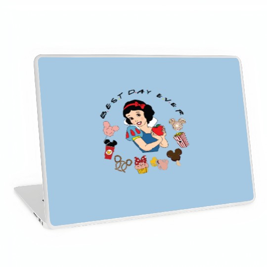 Disney Snow White Laptop Skins, Snow White Disney Snacks Laptop Skins, Disney Best Day Ever Snow White Laptop Skins