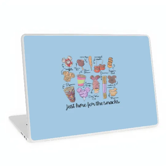 Just Here for the Snacks Laptop Skins, Disney Snacks Laptop Skins