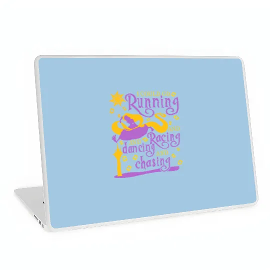 I Could Go Running and Racing Laptop Skins, Rapunzel Tangled Laptop Skins, runDisney Princess Laptop Skins,