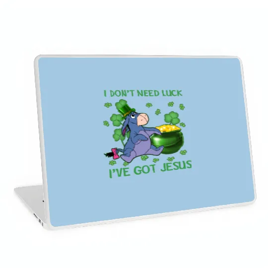 Disney Eeyore Laptop Skins,Eeyore St Patrick's Day Youre My Lucky Charm Laptop Skins