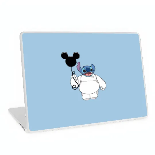 Disney Stitch and Baymax Body Balloon Laptop Skins