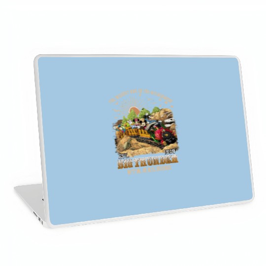 Disney Big Thunder mountain railroad Laptop Skins, Mickey & friends Disneyland, Vintage Disney trip Laptop Skins