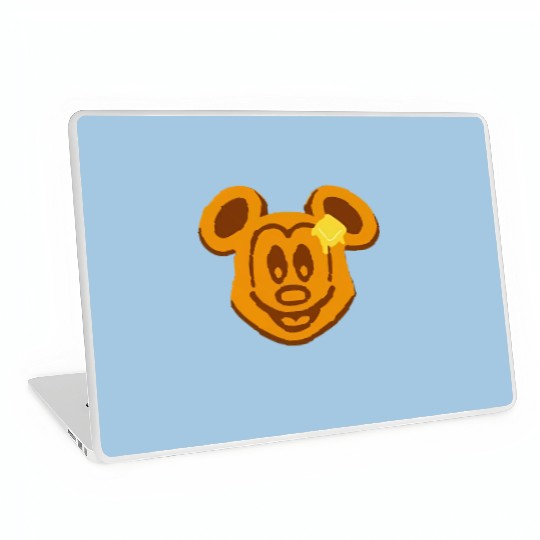 Mickey Mouse Waffle Laptop Skins, Disney Food Laptop Skins, Adult Disney Laptop Skins