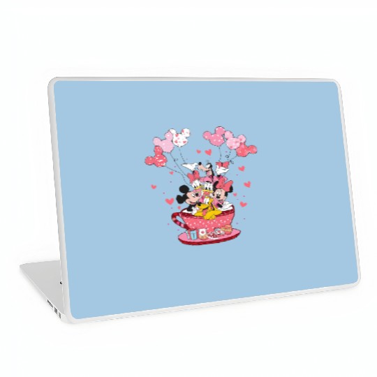 Mickey and Friends Valentine Laptop Skins, Disneyland Valentine Laptop Skins, Valentine Balloons Laptop Skins, Disney Teacup Laptop Skins