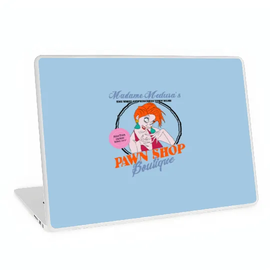 Retro Disney Madame Medusa The Rescuers Villains Pawn Shop Laptop Skins