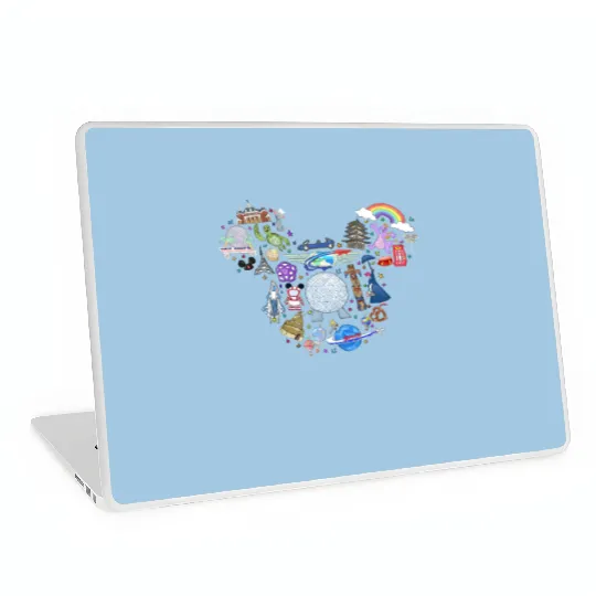 Disney Family Laptop Skins, Disney Trip Gifts, Disney Kids Laptop Skins, Epcot Disney Trip Laptop Skins, Disney Epcot Laptop Skins