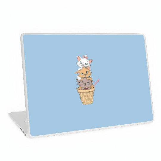 Cute Disney The Aristocats Marie Toulouse Berlioz Laptop Skins