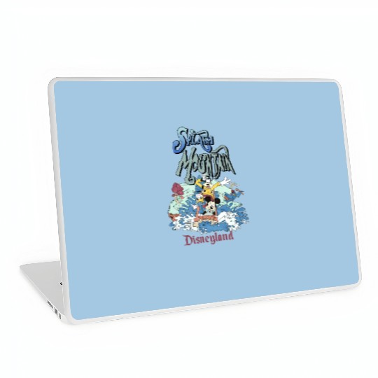 Retro Splash Mountain Laptop Skins, Mickey and Friends Laptop Skins, Disneyland Water Ride Laptop Skins