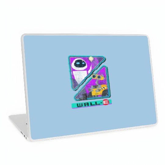 Retro Disney Pixar Wall-E Triangles And Eve Graphic Laptop Skins