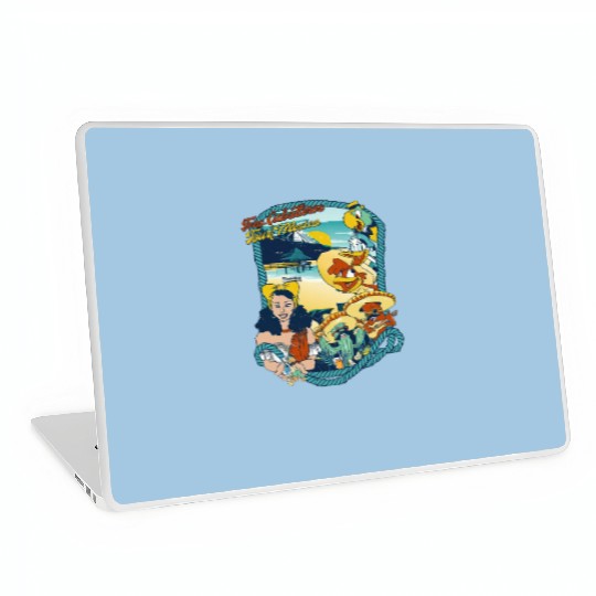 Latin American Disney Cartoon Three Caballeros Laptop Skins, Tres Caballeros Tours of Mexico Laptop Skins