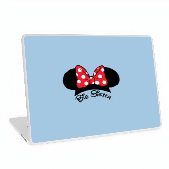 Big Sister Minnie Mouse Disney Graphic Laptop Skins, Disneyland Vacation