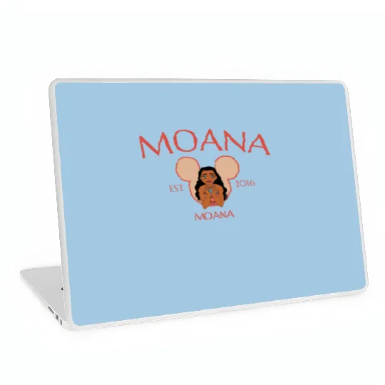 Moana Laptop Skins, Vintage Disney Moana Characters Laptop Skins, Moana Birthday Laptop Skins