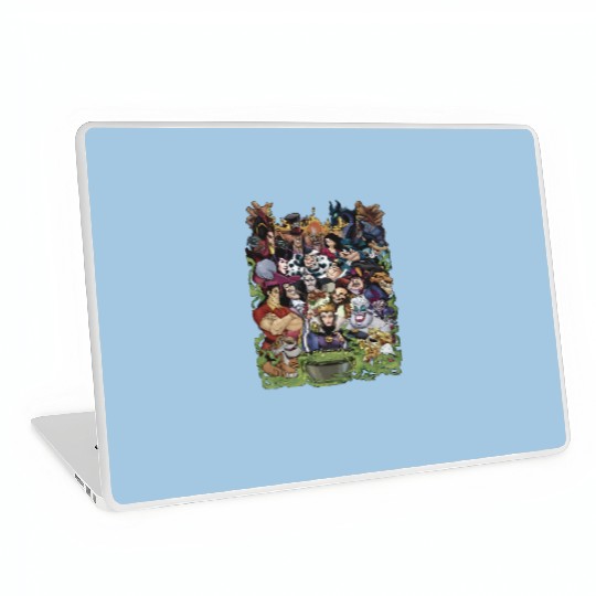 Disney Villains Group Collage Gaston Ursula Maleficent Laptop Skins