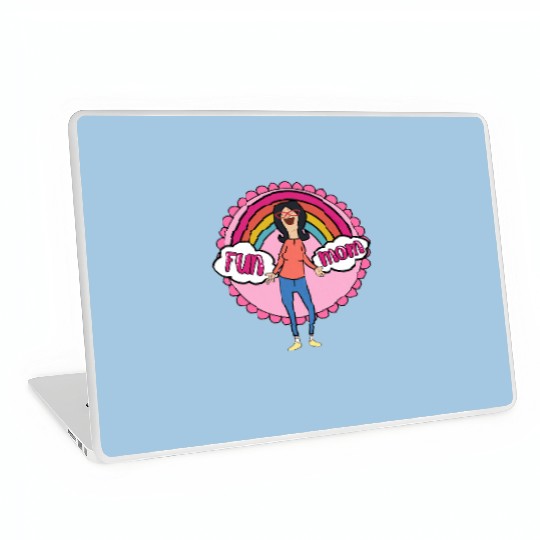 Boho Rainbow Bobs Burgers Linda Belcher Fun Mom Laptop Skins