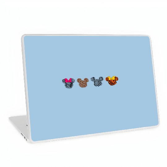 Discover Family Disney Leopard Mickey Minnie Ears Matching 2022 Laptop Skins