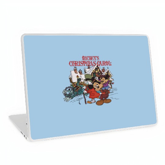 Mickey's Christmas Carol Laptop Skins, Disney X-mas Holiday Movie Laptop Skins