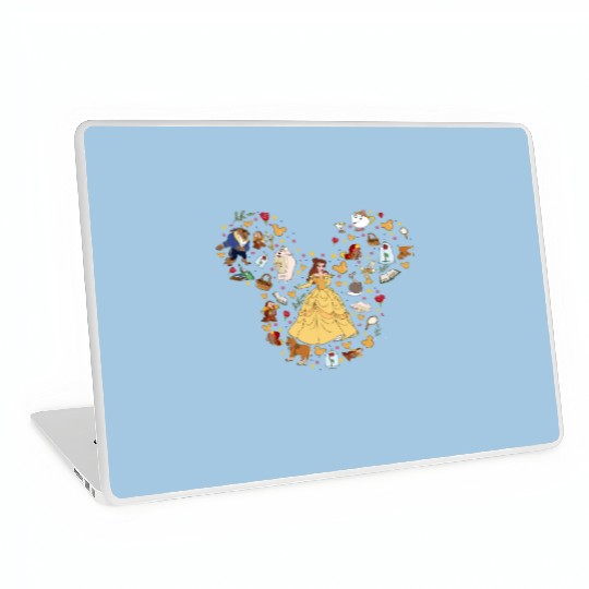 Princess Belle Laptop Skins, Mickey Ear Laptop Skins, Disney Trip Laptop Skins