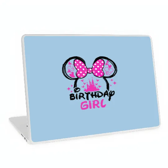 Birthday Girl Laptop Skins, Disney Birthday Girl, Minnie Mouse Laptop Skins, Birthday Girl Gift, Disney birthday party