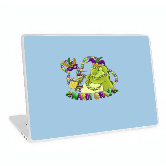 Disney Princess And The Frog Laptop Skins | Louis And Ray Mardi Gras Laptop Skins