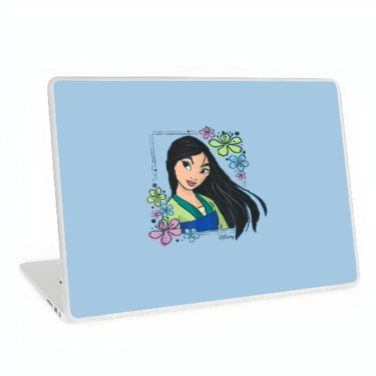 Mulan Flowers Laptop Skins, Mulan Laptop Skins, Disney Princess Laptop Skins