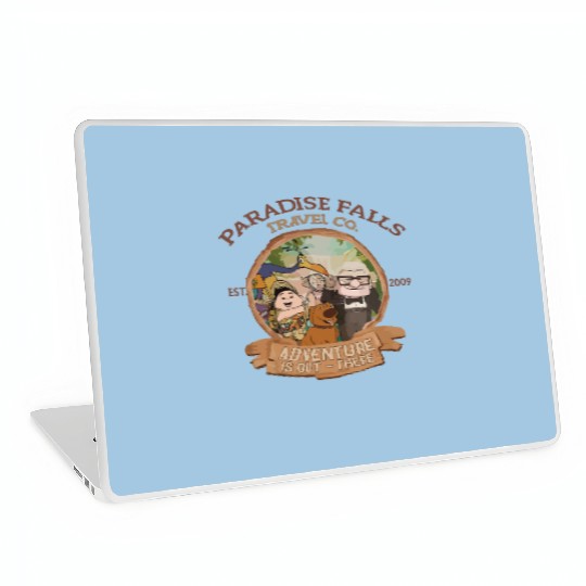Paradise falls Travel & Co. Laptop Skins, Disney up Laptop Skins, Disney trip Laptop Skins, Disney matching Laptop Skins