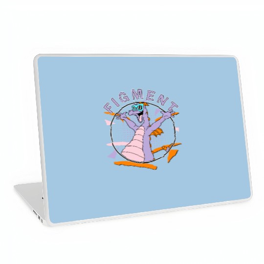 Disney Figment Retro 90's Portrait Laptop Skins,Epcot Figment Laptop Skins