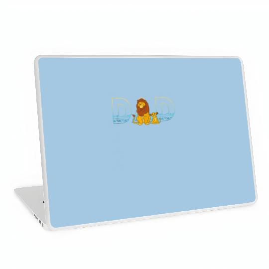 Disney The Lion King Simba and Mufasa Dad Laptop Skins
