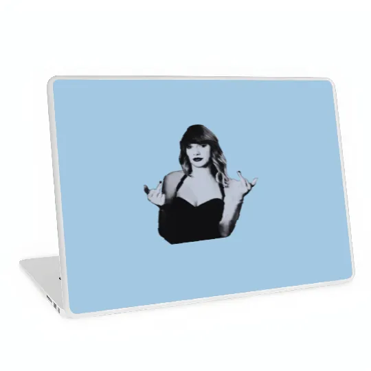 Discover Taylor Laptop Skins, Taylor Version Merch, Flipping the Bird Laptop Skins