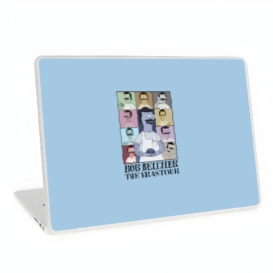 Bob's Burger Eras Tour Laptop Skins, Bob Belcher Vintage Laptop Skins
