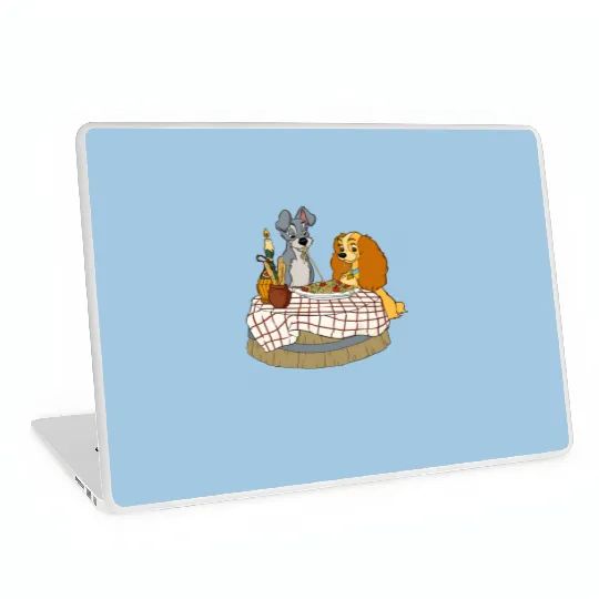 Disney Lady and Tramp Bella Notte Spaghetti Laptop Skins, Lady and The Tramp Laptop Skins