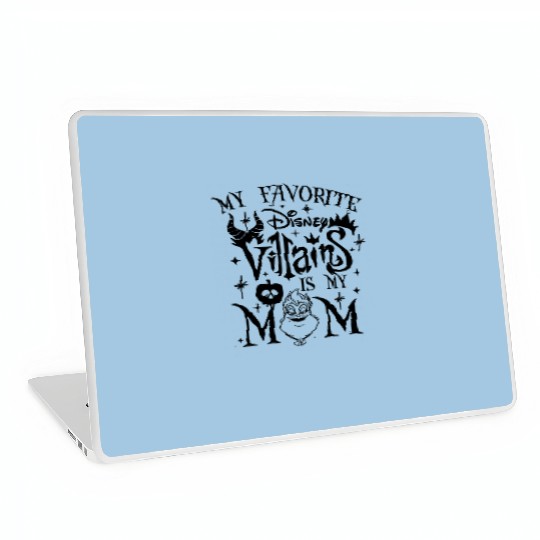 Funny My Favorite Disney Villain Is My Mom Laptop Skins, Disney Female Villains Laptop Skins